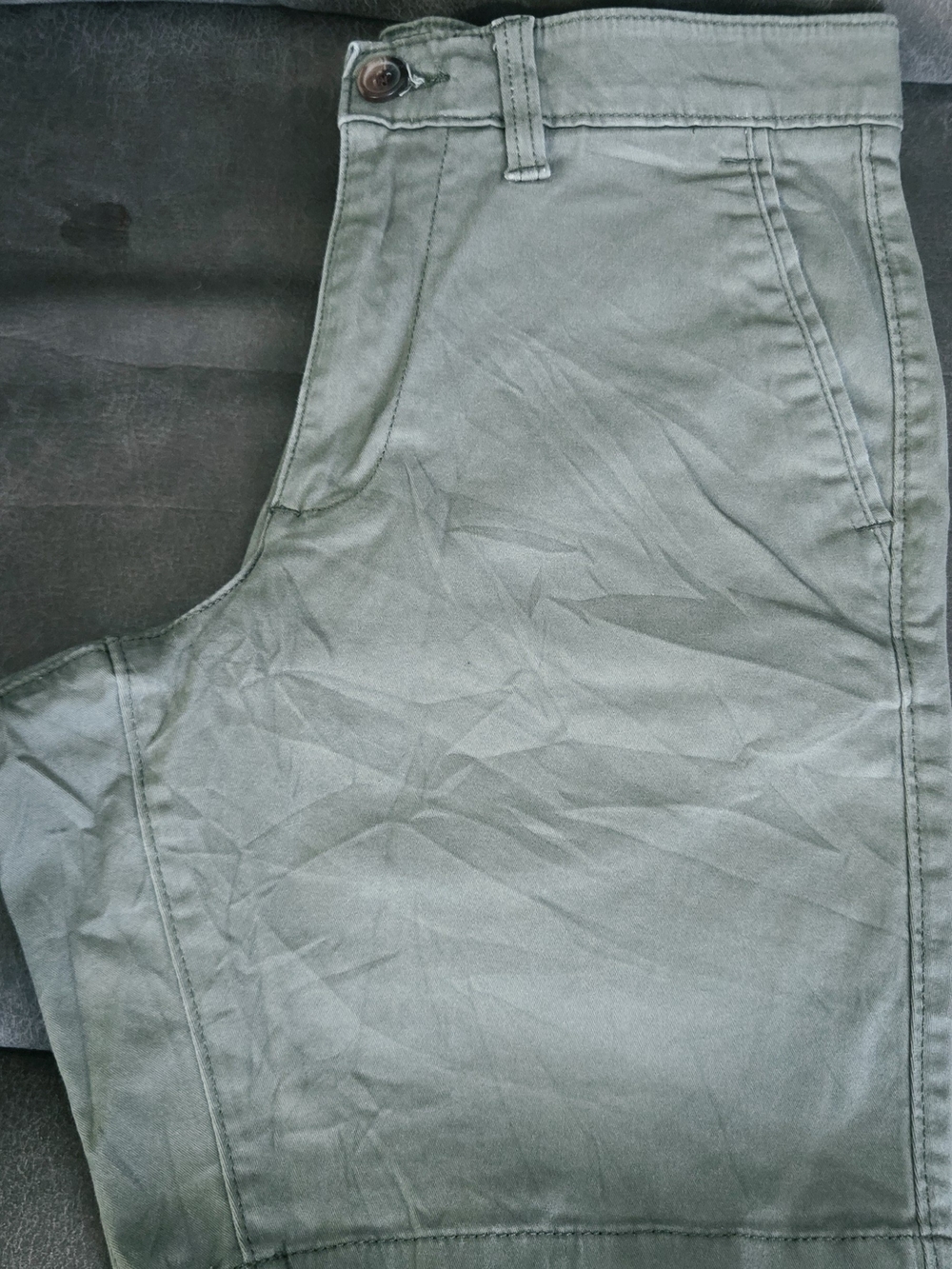 Women's Olive Green Bermuda Shorts - Casual Stretch Chino